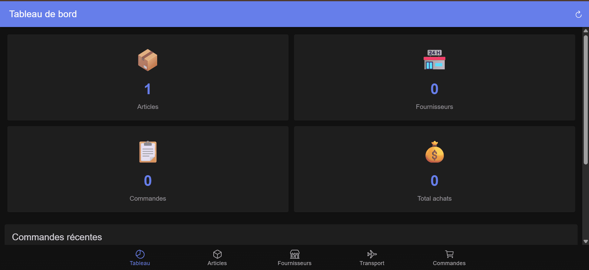 Afriki Achats — Gestion d'achats multiplateforme